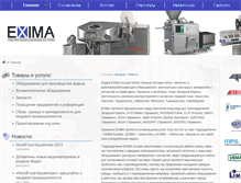 Tablet Screenshot of exima-online.com